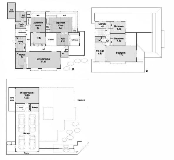 【間取り】 | 桂坂 大枝北沓掛町四丁目一戸建 | 5LDK+4S