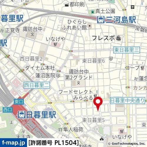 ＲＯＸＩＳ日暮里の地図