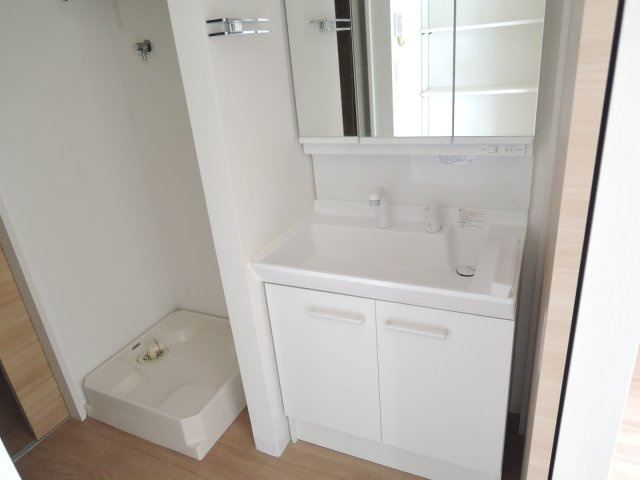 メゾン浦和根岸の洗面所|★３面鏡付きシャワードレッサー型洗面台＆室内洗濯機置場あり★