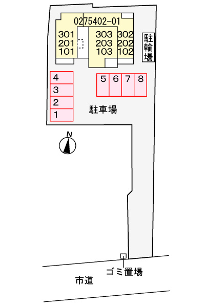 アプリコットⅣの区画図