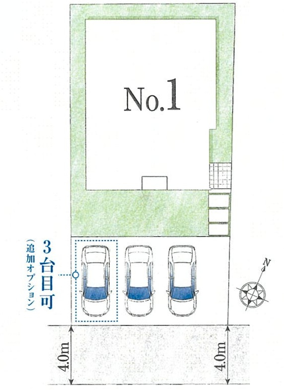 仲介手数料無料　GRAFARE 所沢市下富　新築平屋戸建　　の区画図