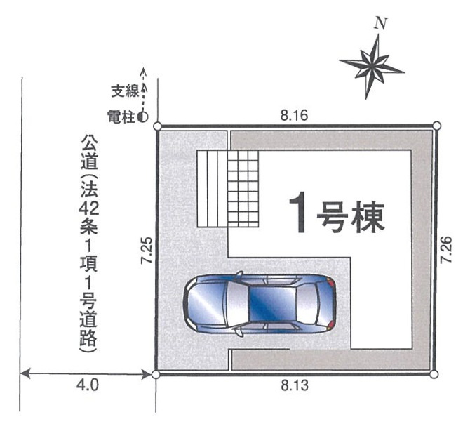 CRADLE GARDEN　入間市東藤沢第27　全１棟の区画図