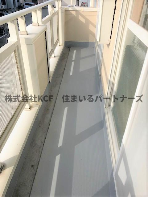 サンハイツ小森野Aのバルコニー|暖かな日差しのふりそそぐバルコニー