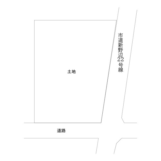 【区画図】 | 加古川市別府町新野辺　土地