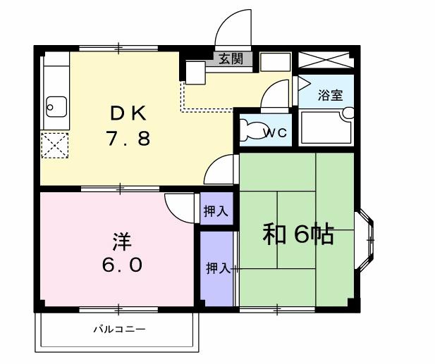 メゾンシャルムの間取り