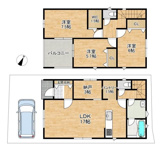 寝屋川市高宮２丁目の新築一戸建の画像