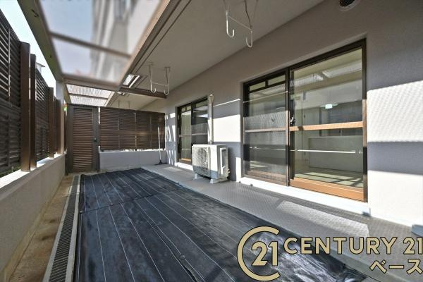 タワーヒルズ西大和の庭|■現地撮影写真■専用には防草シートで管理をしやすく！お庭をデザインするのも楽しみになりそうですね！