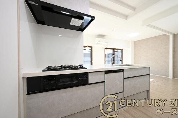 タワーヒルズ西大和のキッチン|■現地撮影写真■家事負担を減らしてくれる食器洗浄乾燥機付き！
