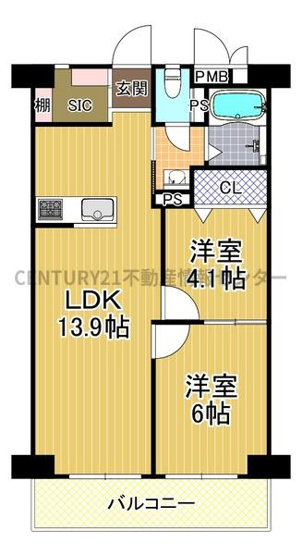 【間取り】 | 朝潮コーポ
