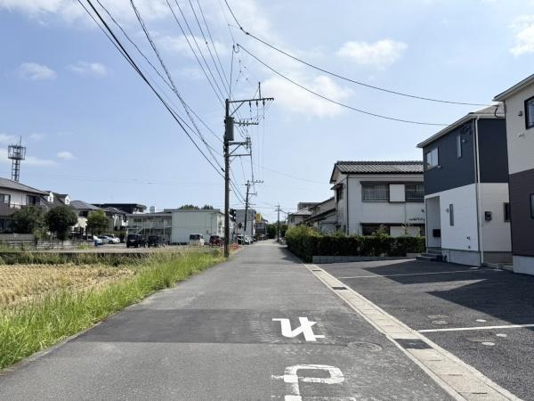 宮崎市祇園第２－２号棟　新築戸建の前面道路含む現地写真|【前面道路】
北側公道5.8ｍ