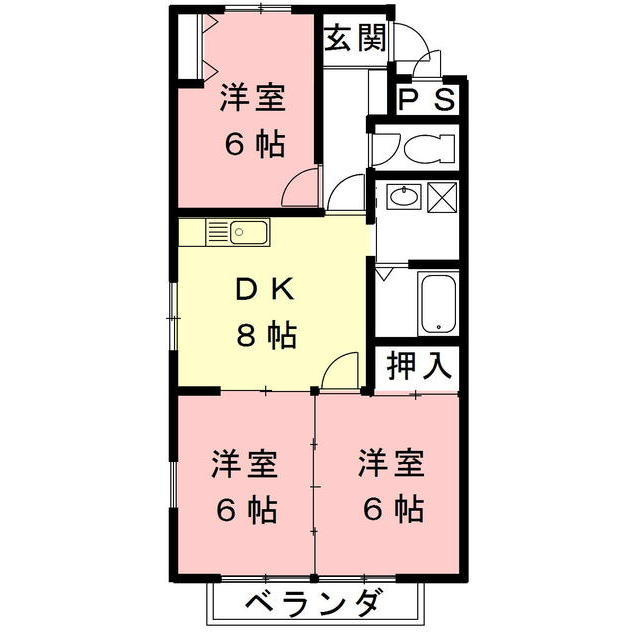 ソシエ２２１の間取り