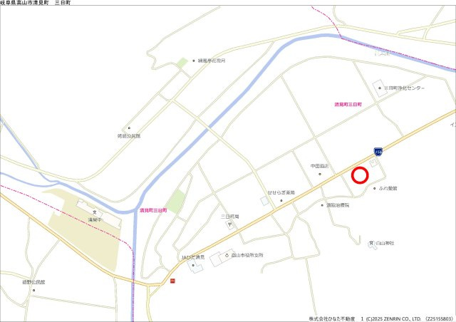 10/29新規　戸建　高山市清見町三日町　1980万の地図