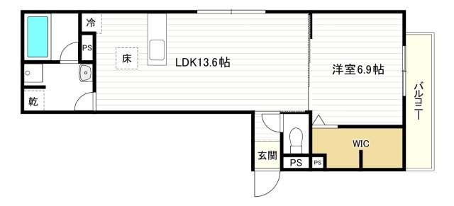 スペチアーレ鷹合の間取り