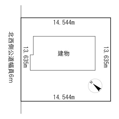 【区画図】 | 北見市並木町５５６番地６　中古売家