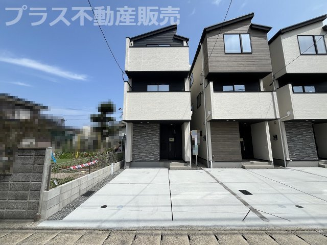 【外観】 | 福岡市西区横浜1丁目5期　1号棟（全3棟）【仲介手数料無料・0円】 | 完成イメージの外観パースです。