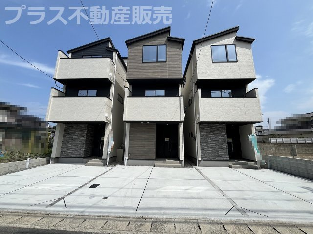 【外観】 | 福岡市西区横浜1丁目5期　2号棟（全3棟）【仲介手数料無料・0円】 | 現地写真。同じ物件を見るなら、プラス不動産販売にお任せ下さい。