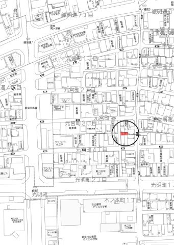 中古住宅　元宮町3丁目の地図