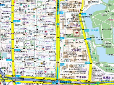 【地図】 | スワンズシティ大手前ソレイユ