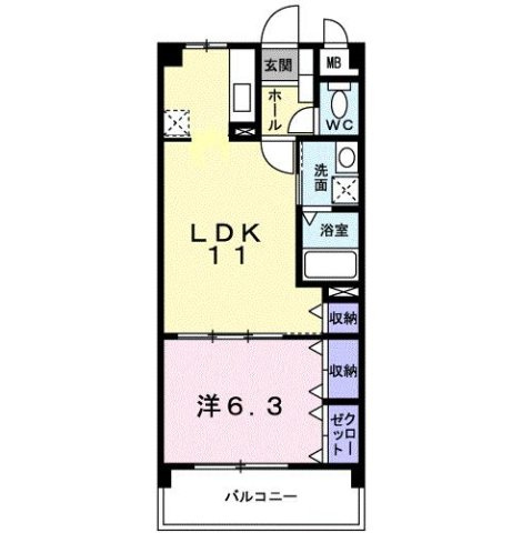 ボーフェン　フィアーの間取り