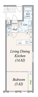 【間取り】 | ＧＲＡＮ ＰＡＳＥＯ三宿Ⅱ