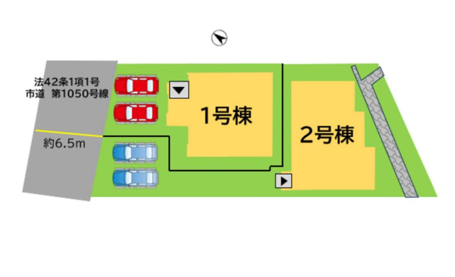 【区画図】 | 春日市白水ヶ丘2丁目4期　1号棟（全2棟） | 区画図です。1号棟