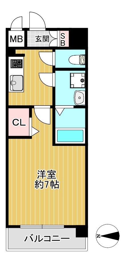 ファーストフィオーレ京都円町の間取り