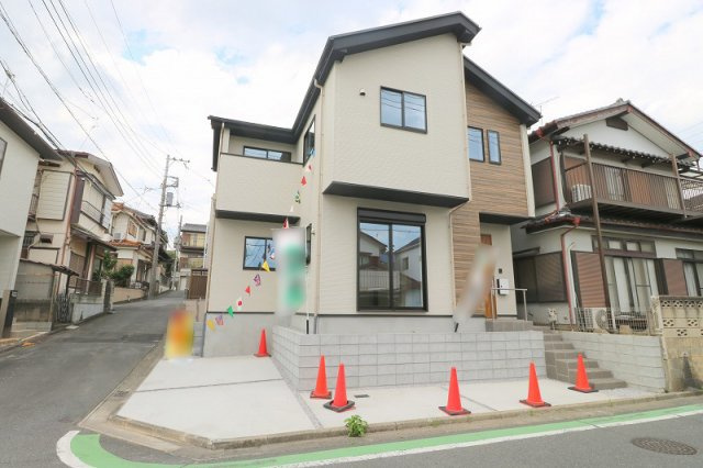 【外観】 | ふじみ野市富士見台　新築一戸建住宅　全1棟　(ふじみ野店) | 2025年6月撮影/陽当たり良く開放的な角地に佇む4LDKの住まい！完成済みの為、実際に室内をご覧いただけます！