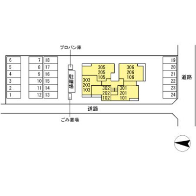 【区画図】 | グランシャリオ東深津