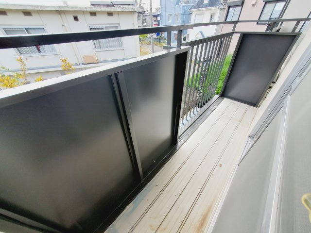 宝山ハイツのバルコニー