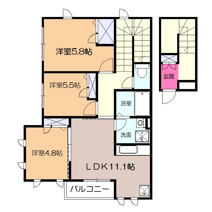 ルシェリア湘南の間取り