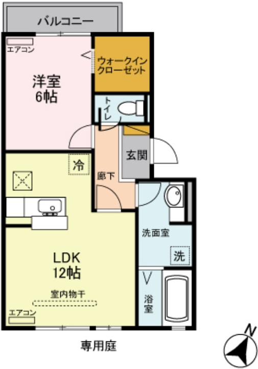 クローカスニイザAの間取り