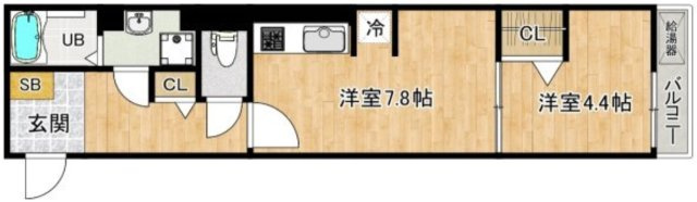 小手指駅　新築アパートの間取り