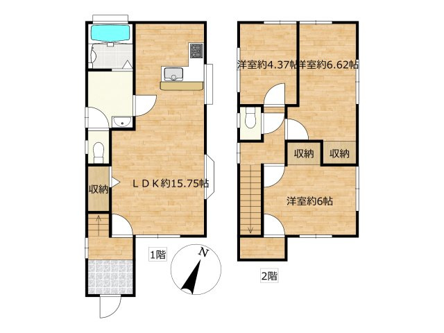 土佐市高岡町甲　中古戸建ての間取り|リフォーム予定間取り図