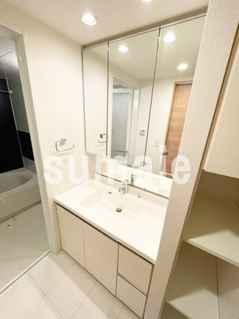 大宮ファーストプレイスタワーの洗面所|独立洗面台です。