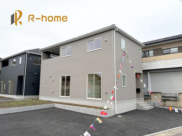 常総市山口第2　新築戸建て　1号棟の外観|ご予約を頂ければ、『平日』はもちろん『早朝』や『夜間』もご見学可能です♪お気軽にお申し付けください♪