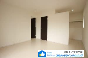 三木市別所町朝日ヶ丘　全2-1号棟の寝室