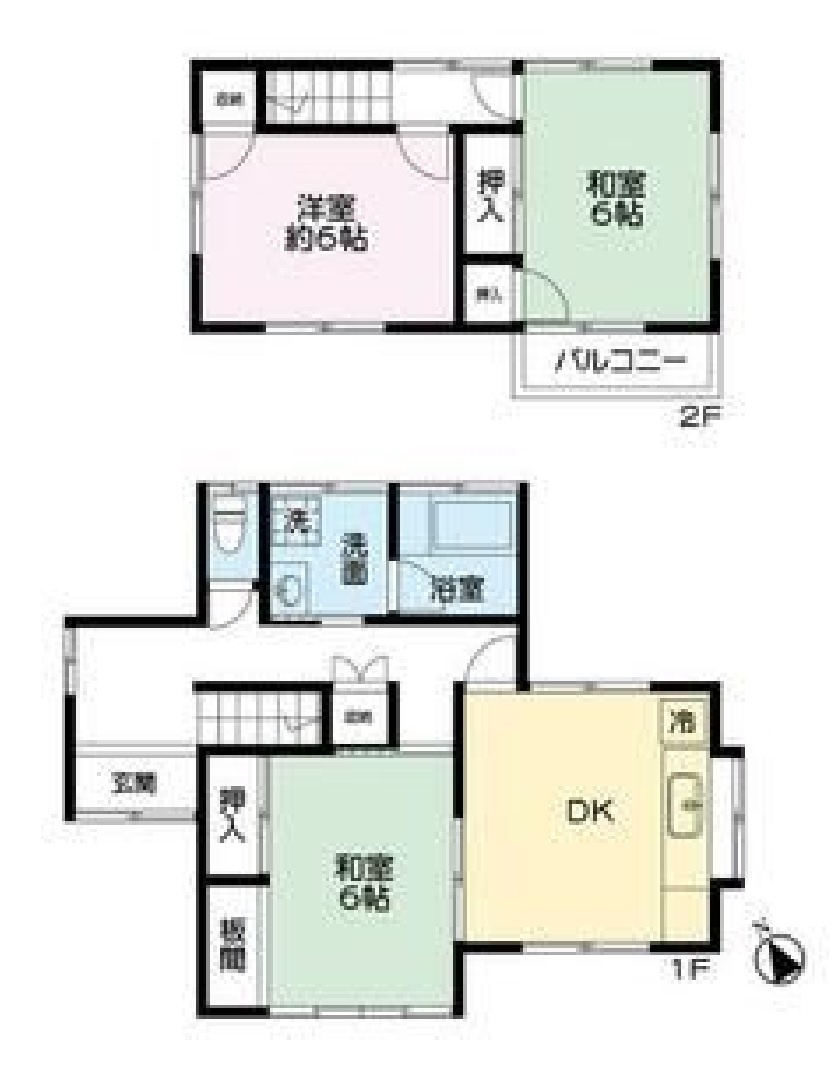 中古戸建　壬生町駅東町の間取り