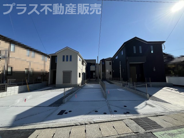 【外観】 | 福岡市南区桧原5丁目1期　2号棟（全4棟）【仲介手数料無料・0円】 | 現地写真。プラス不動産販売なら、現場の全ての棟をまとめてご見学頂けます。