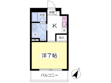 洋室7帖の１Ｋです