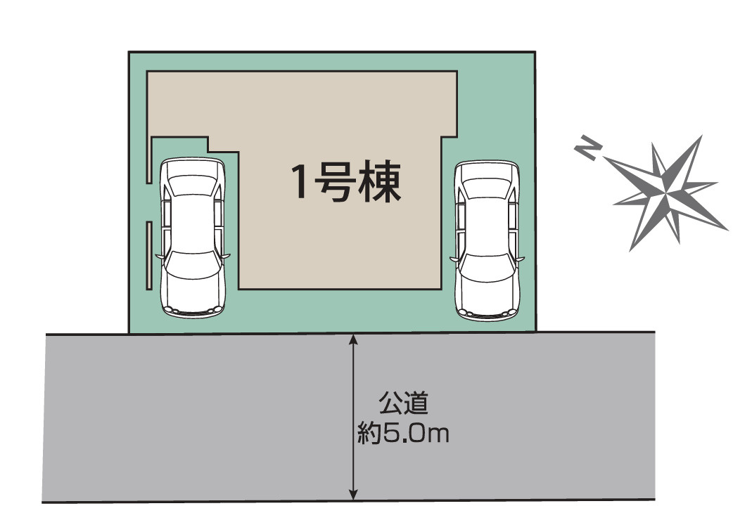 新築/新座市堀ノ内２丁目　全１棟の区画図|駐車場あり（車種による）