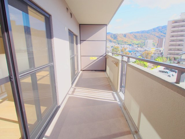 ヴューシティ矢野のバルコニー