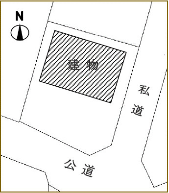 藤岡市上大塚　中古1495の区画図