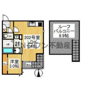 【間取り】 | GRANDTIC浅間町 | 間取りです。