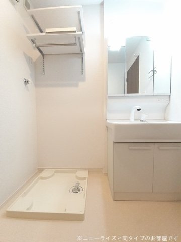 ライラックの洗面所