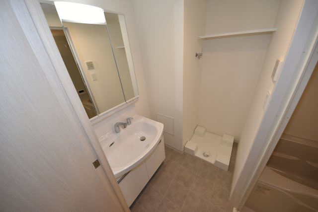 コンフォリア・リヴ谷町九丁目ソルテラスの洗面所