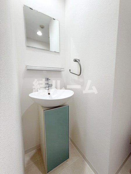 板橋区稲荷台の賃貸マンションの洗面所