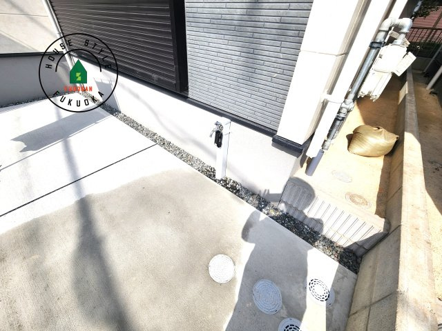福岡市博多区諸岡3丁目第2-2棟（1号棟）　の庭|お庭で自由な時間を過ごせます。