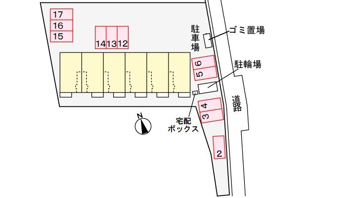 ファミールヒルズの駐車場|駐車場