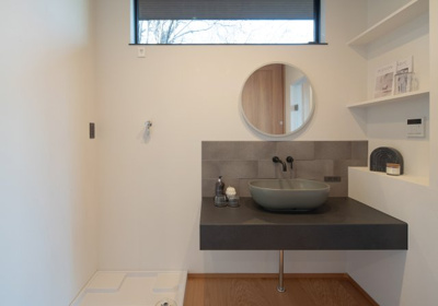 【洗面所】 | Vilike大室高原 | 洗練されたデザインの洗面室です