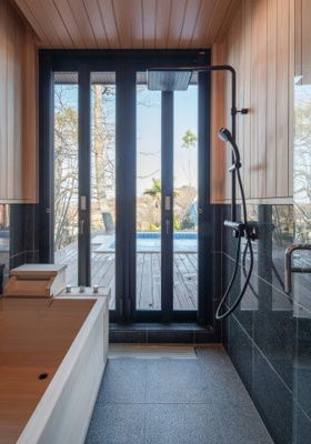 【浴室】 | Vilike大室高原 | 日々の疲れを癒す温泉付です